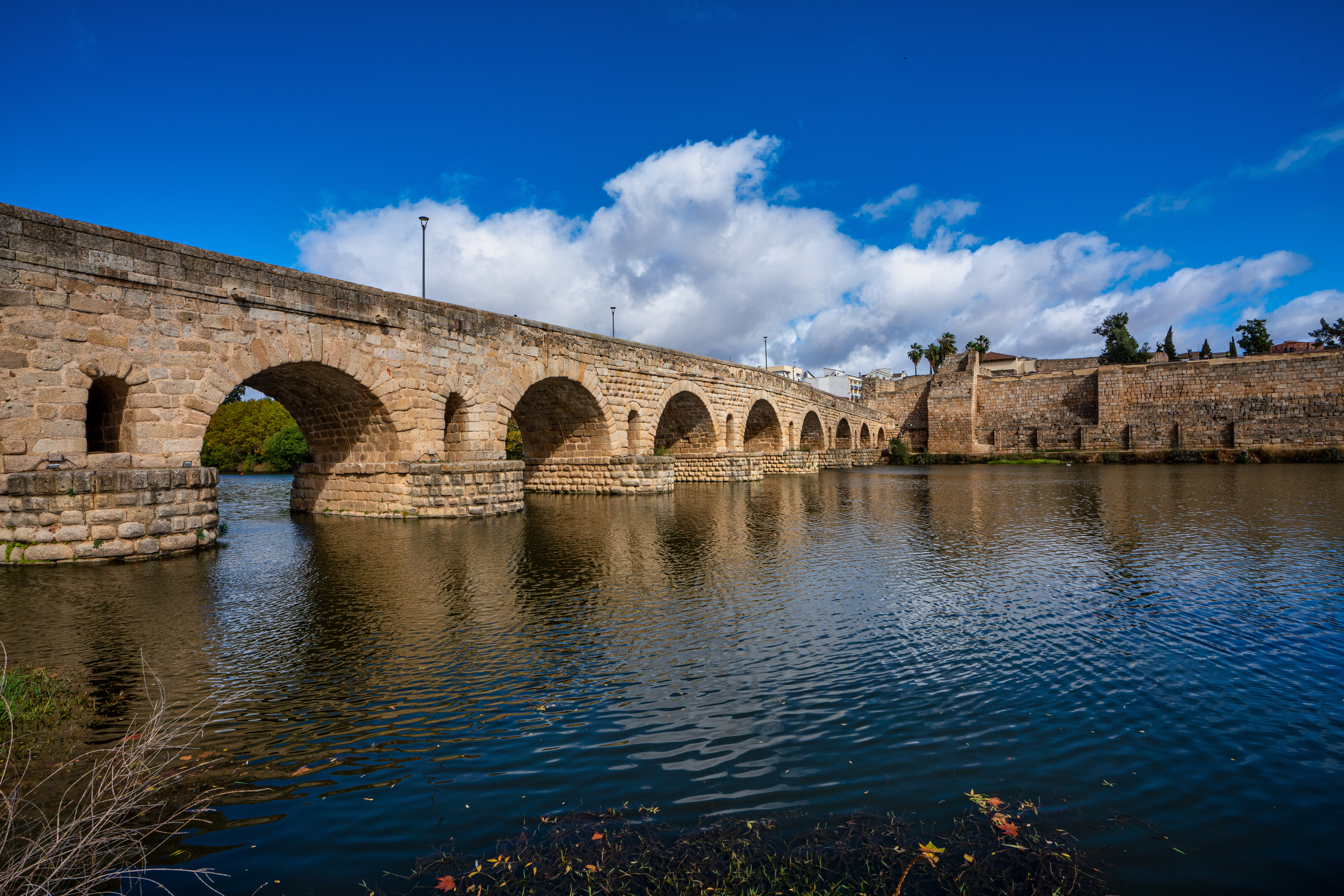 The Five Keystones of Endowment Building - image of puente romano the roman bridge in merida extremadura spain